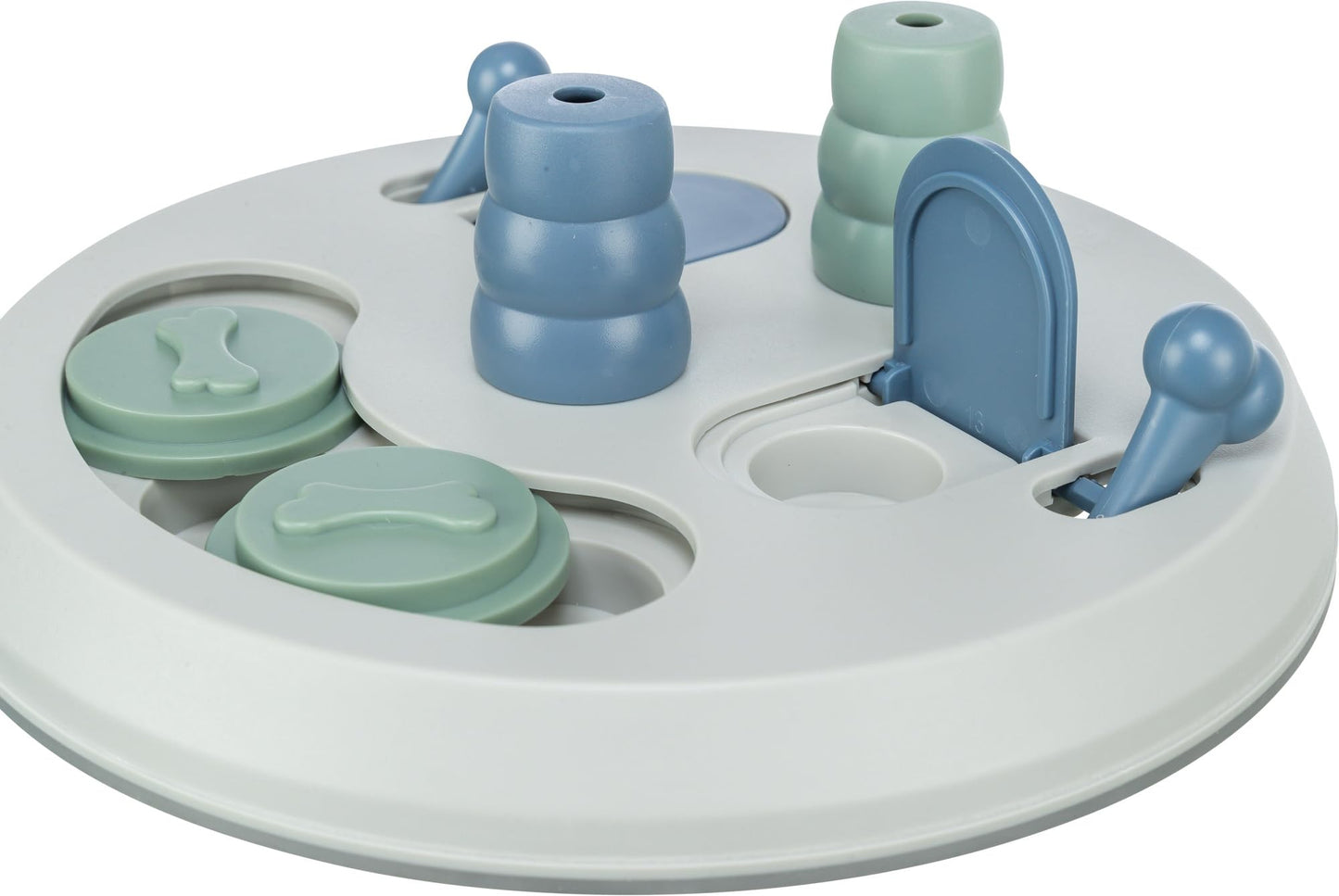 TRIXIE Flip Board Strategiespiel, Hundespielzeug für Fortgeschrittene, Level 2 Aktivität, Leckerli-Puzzle, interaktives Spiel, Bereicherung